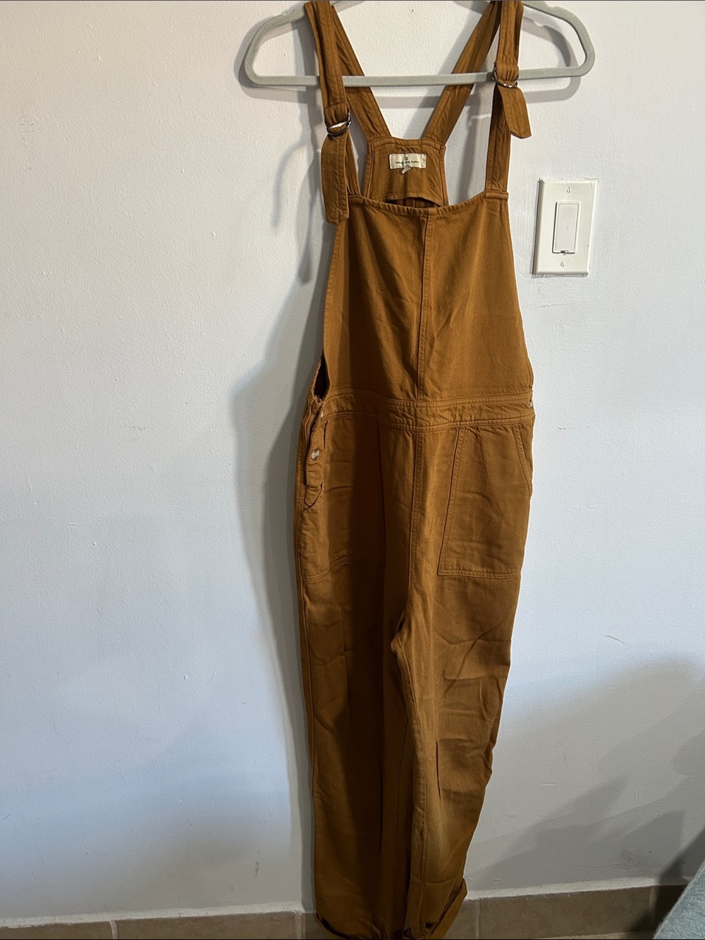 Thread and supply Women’s Brown Utility Overalls - Classic Workwear Style